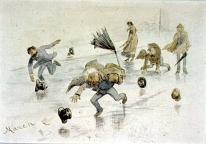 Maart door Randolph Caldecott